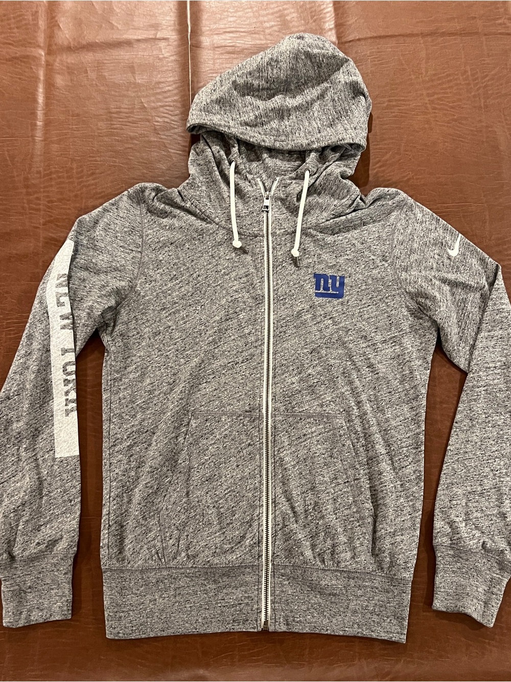 Nike New York Giants Women’s Lightweight Full Zip Hoodie - Medium